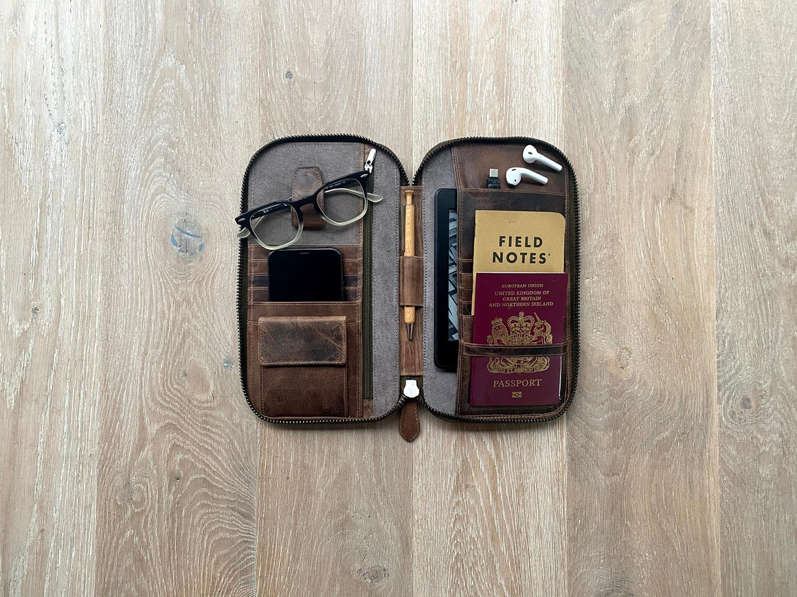Travel Wallet Small - Umber