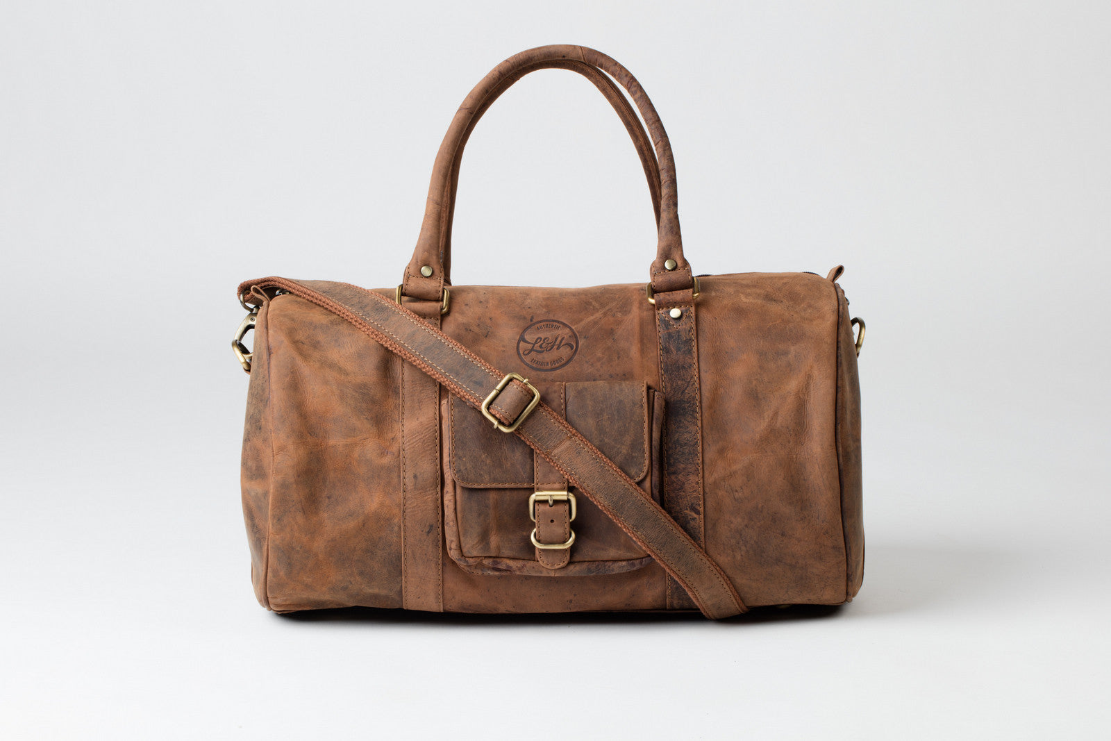 Tan duffle bag cheap