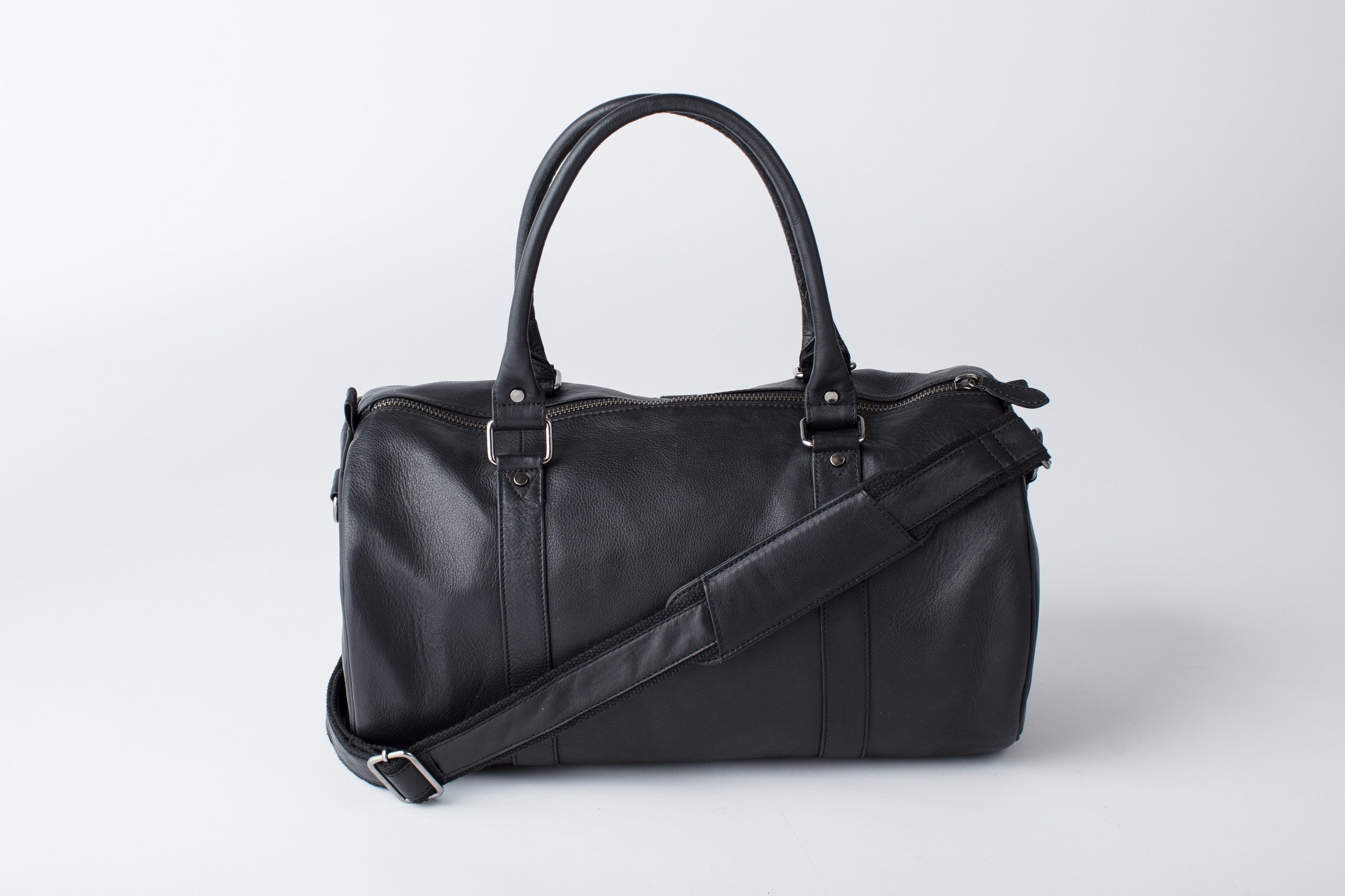 Lifton Leather Duffle Bag, Black, Exclusive - Gibson