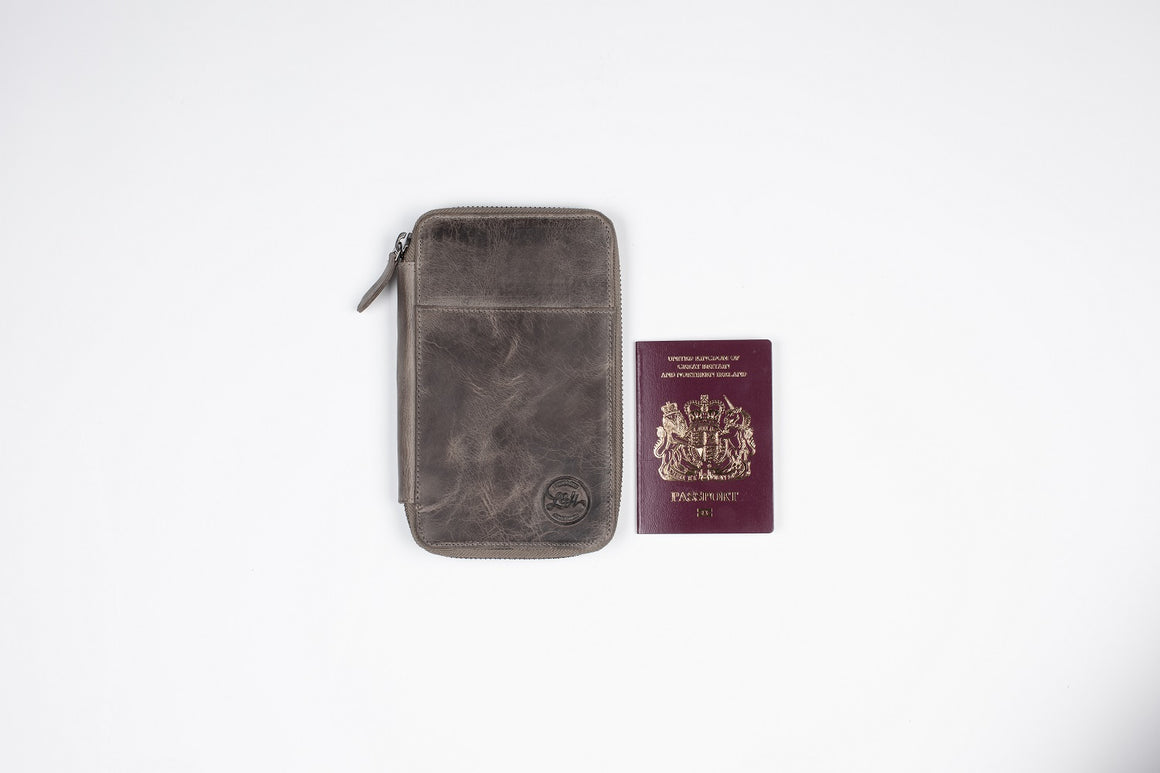 Travel Wallet Organizer - Elephant Grey (5 sizes)